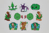 Image shows all 10 stickers in the Best Buds Sticker Pack. 